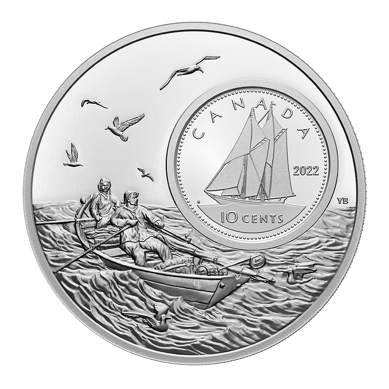 Image for 5 oz The Bigger Picture Silver Coin- Bluenose from TD Precious Metals